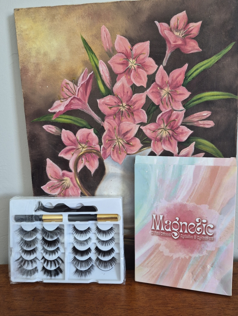 Magnetic Eyelash Kit with Applicator - Pink Pastel Packaging